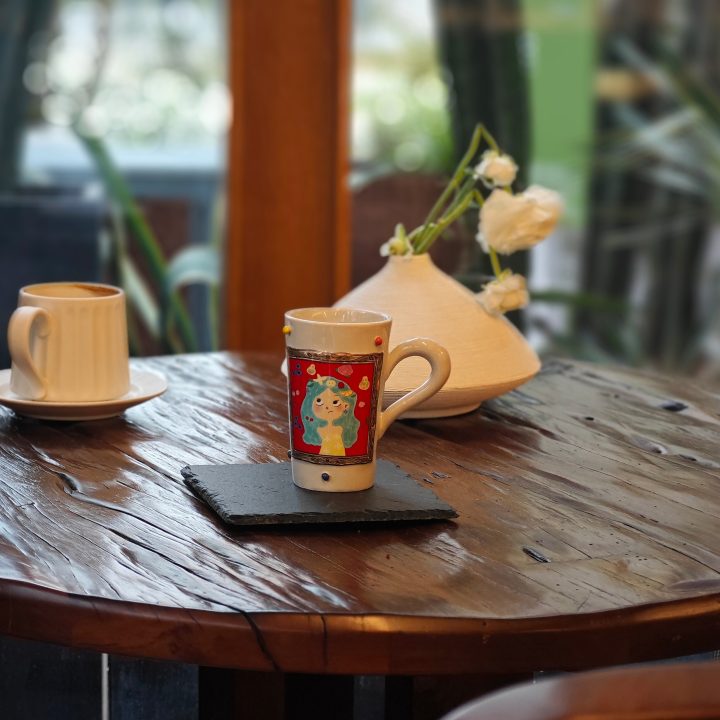 Sunset手绘画框杯产品图
