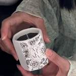 北欧陶瓷香薰蜡烛罐产品图