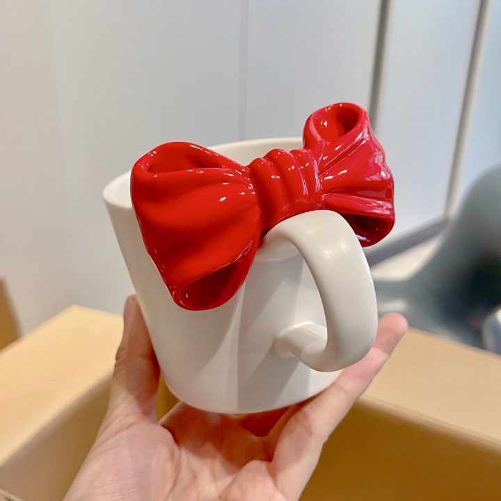 蝴蝶结马克杯 北欧高颜值情侣对杯｜Boom Cup
