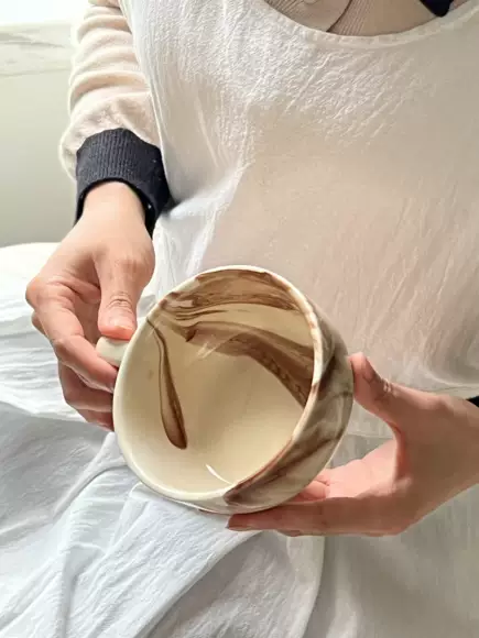 胖胖杯北欧陶瓷马克杯｜情侣高颜值早餐杯｜Boom Cup