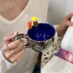 电镀银星球杯陶瓷马克杯产品图
