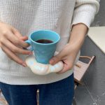 北欧蓝天白云杯碟套装产品图