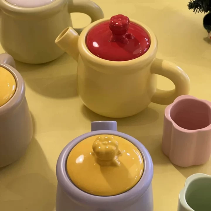 北欧陶瓷花茶茶具套装产品图